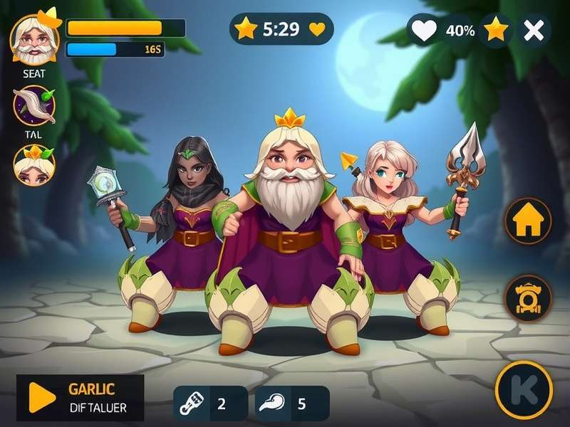 Garlic Defender Supreme Game Interface Garlic Defender Supreme Game Interface