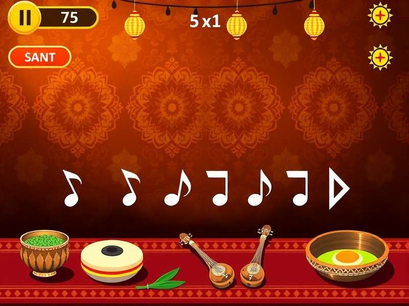 Tandoori Tunes visual design showcasing Indian cultural elements