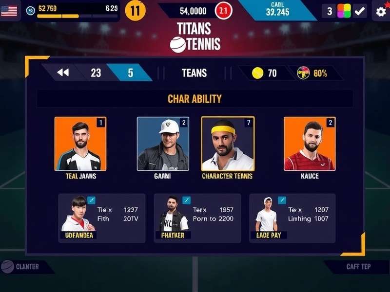 Special Abilities in Titans Tennis Aces Titans Tennis Aces character ability showcase