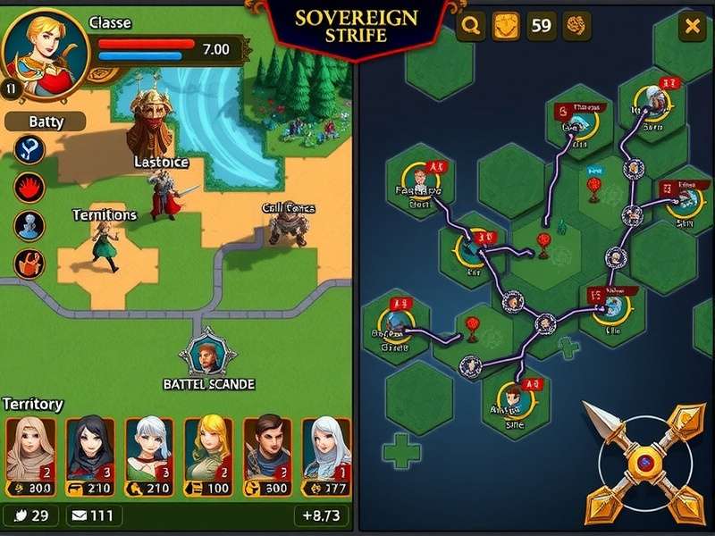 Supreme Sovereign Strife Character Classes Character selection screen showing different classes in Supreme Sovereign Strife