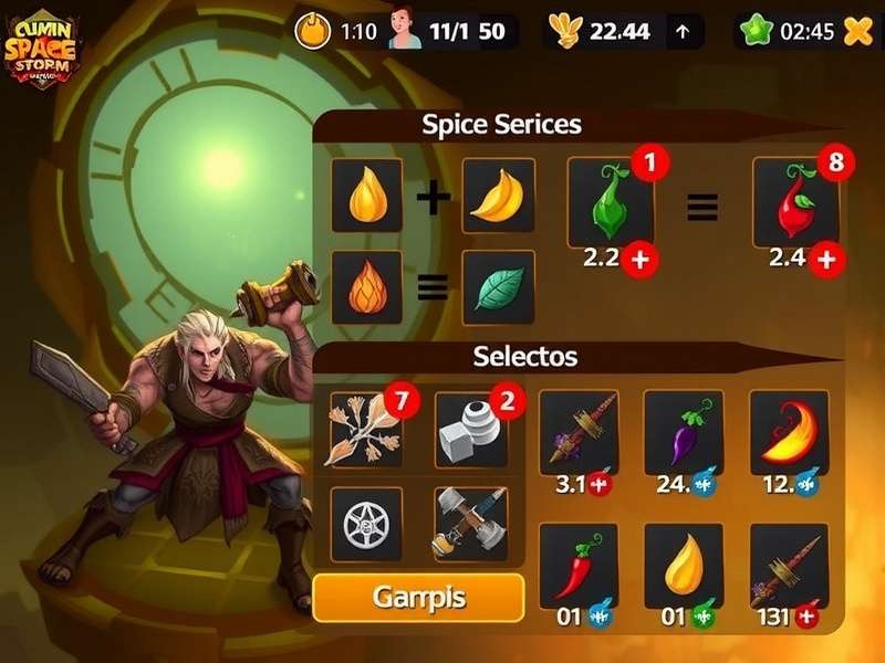 Cumin Rage Storm - Spice Warriors Gameplay Cumin Rage Storm gameplay showing spice warriors in action