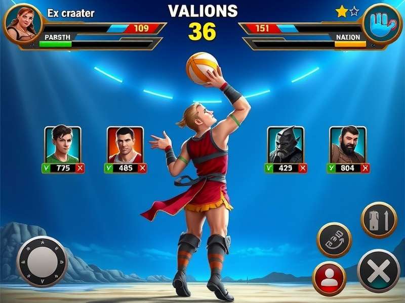 Tournament Mode in Volley Gladiator Extreme Hero Volley Gladiator Extreme Hero tournament gameplay