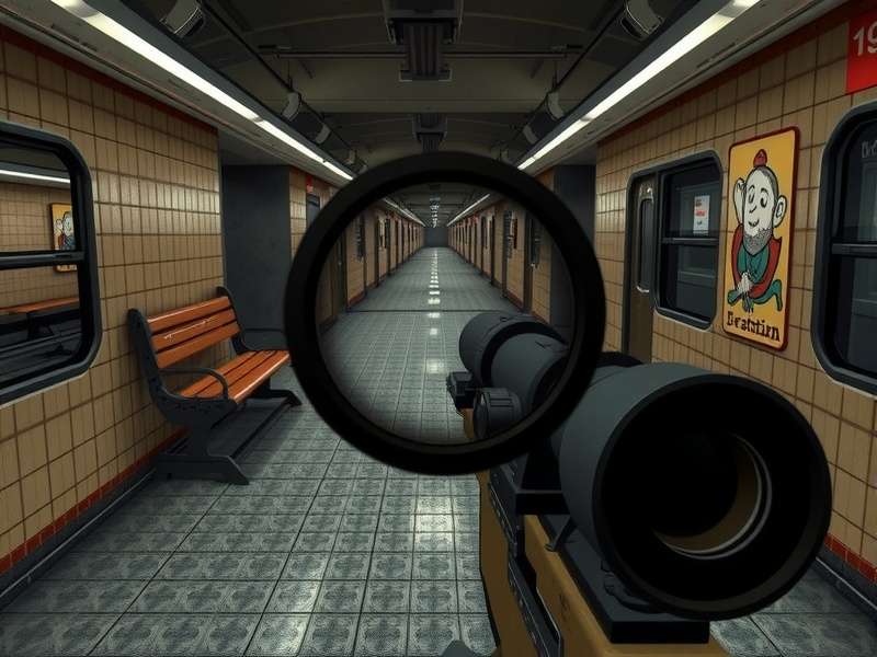 Subway Sniper Standoff Gameplay Subway Sniper Standoff gameplay screenshot showing sniper scope view