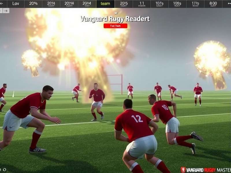 Team Management in Vanguard Rugby Masters Vanguard Rugby Masters team management interface