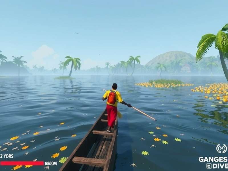 Ganges Delta Dive gameplay screenshot showing river exploration