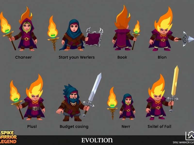 Spike Warrior Legend character design evolution