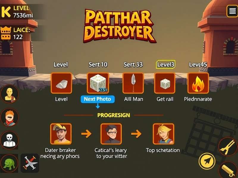 Patthar Destroyer Level Progression Patthar Destroyer level progression interface