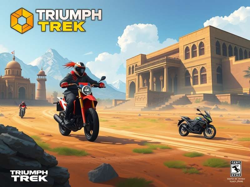 Triumph Trek Gameplay Visual Triumph Trek gameplay showcasing Indian landscapes and characters