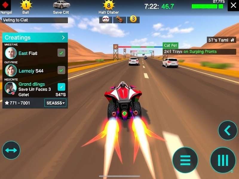 Sunfire Speedster Gameplay Sunfire Speedster gameplay screenshot showing racing action