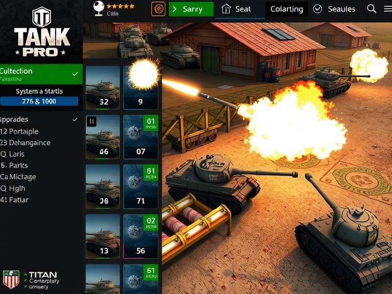 Tank Titan Pro Multiplayer Action Tank Titan Pro multiplayer battle scene with multiple tanks