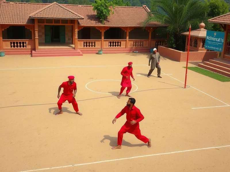 Diagram explaining Punjabi Volley Rulers court dimensions and player positions