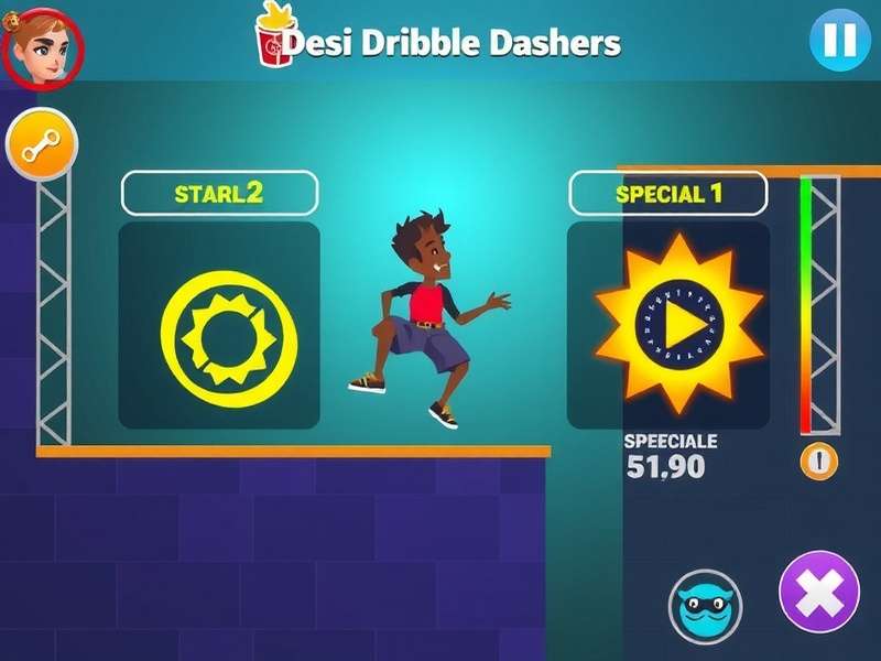 Special moves and power-ups in Desi Dribble Dashers Desi Dribble Dashers character special moves demonstration