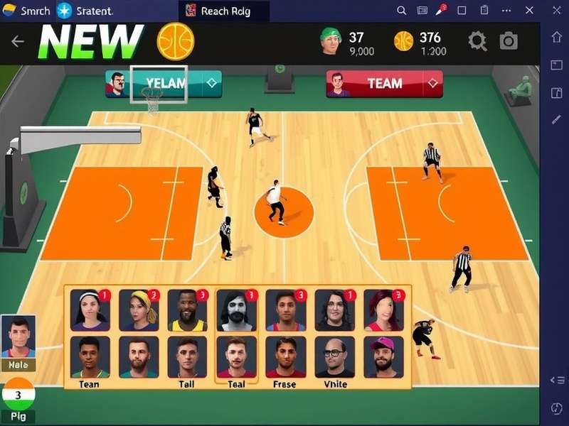 Basket Pulse India Gameplay Basket Pulse India gameplay screenshot showing court action