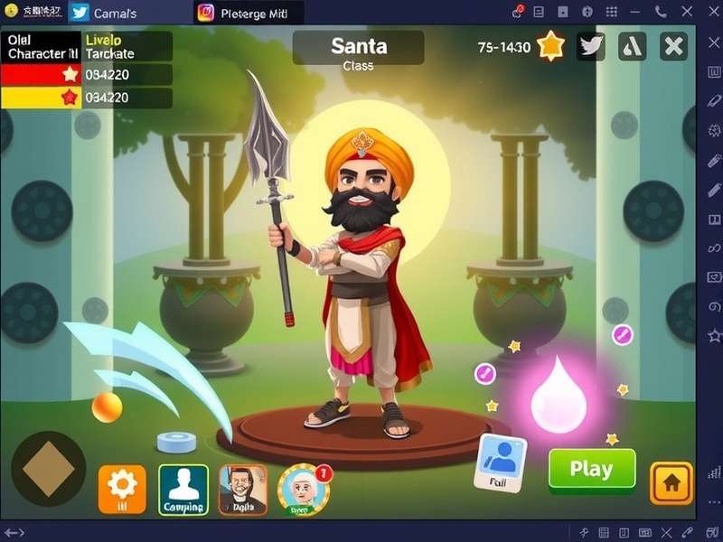 Barnala Heroes character customization interface