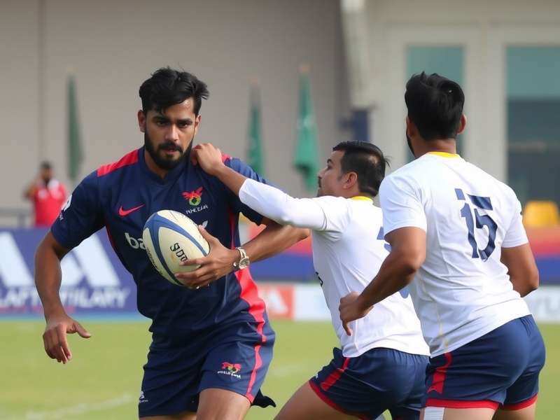 Delhi Daredevils Rugby - Early Team Action Delhi Daredevils Rugby team in action during early season