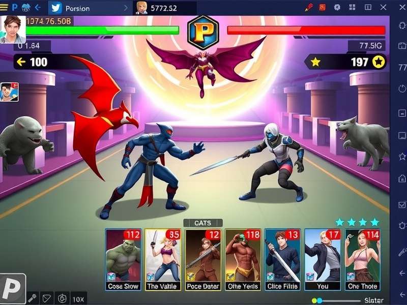 Parra Panthers Legendary Duel gameplay screenshot showing character selection