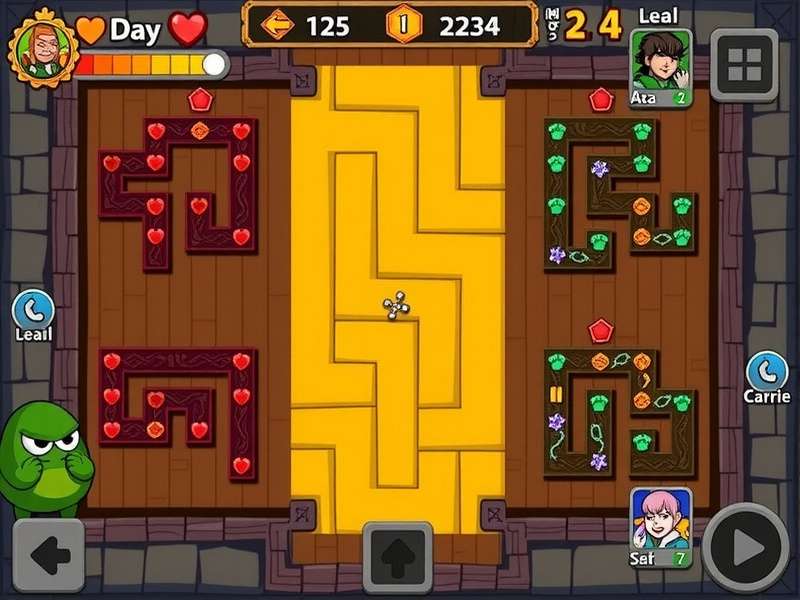 Bheem Maze Escape character selection screen showing available heroes