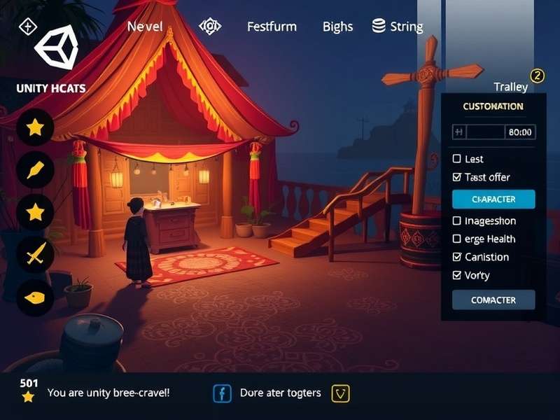Unity Voyage character customization interface
