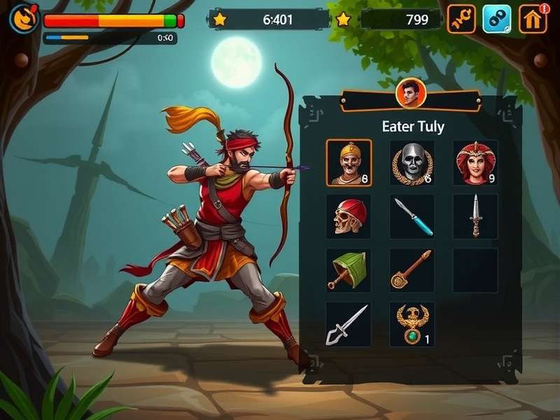 Warrior Archero India Battle - Intense Combat Scene Warrior Archero India Battle gameplay screenshot showing character combat