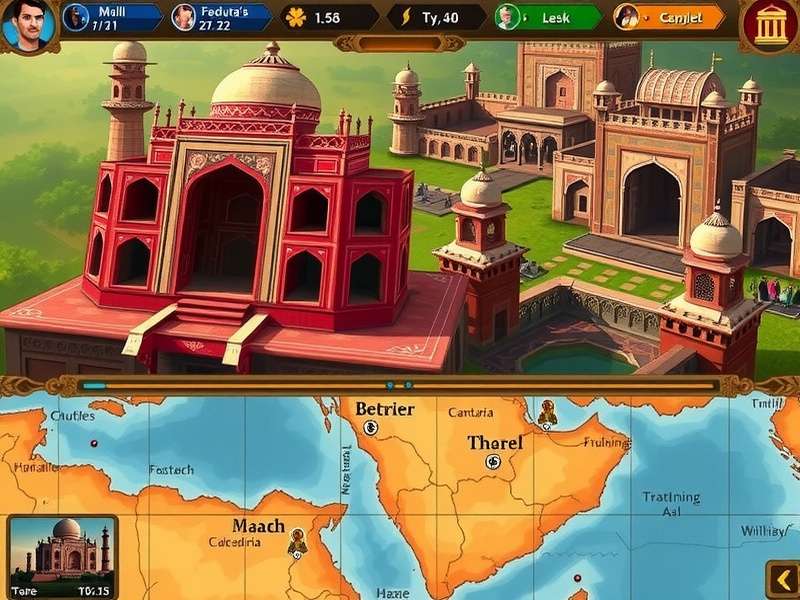 Authentic Mughal Architecture Representation Mughal Architecture in Mughal Marvels Game