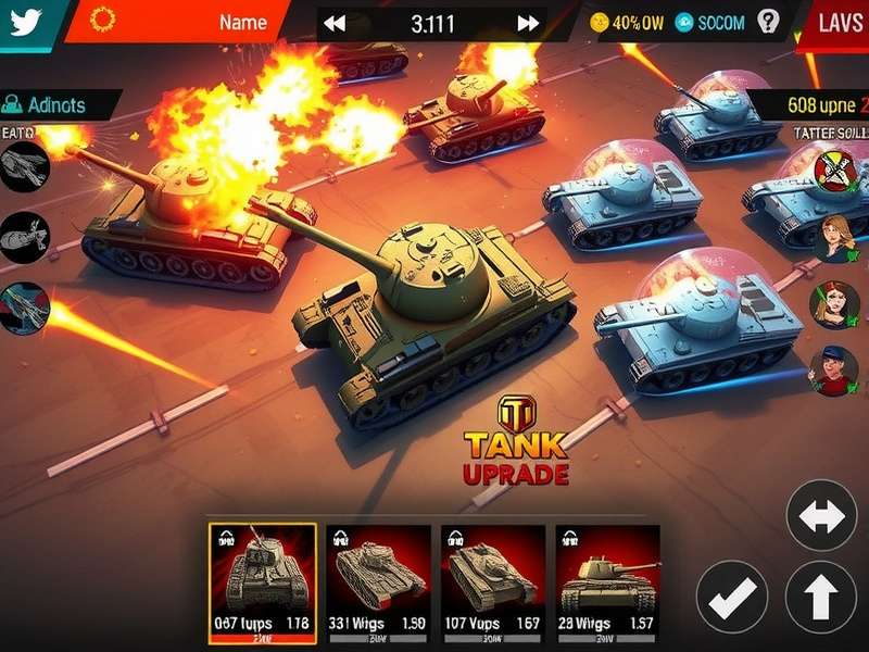 Tank Titan Pro Battle Scene Tank Titan Pro gameplay screenshot showing intense tank battle