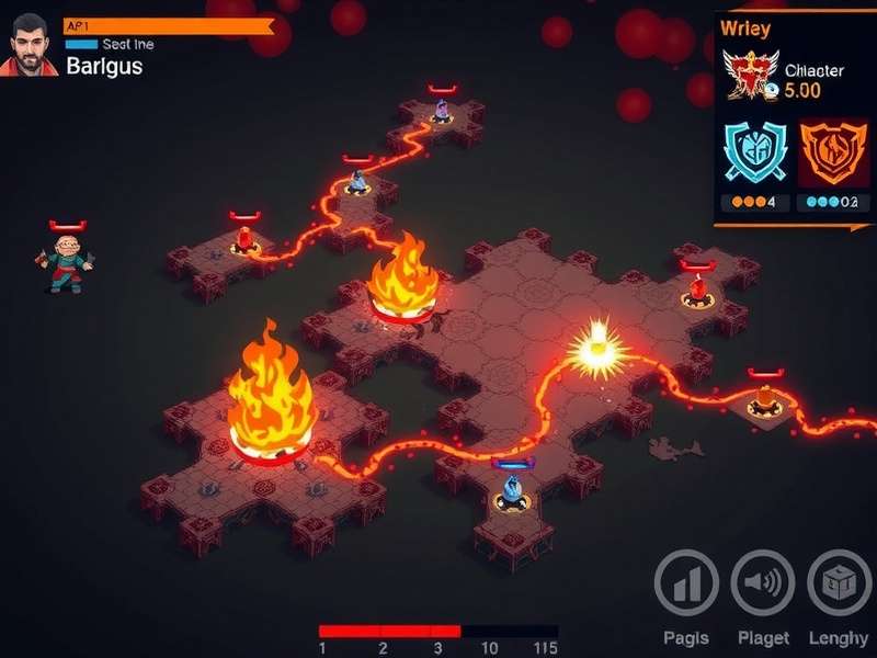 Burning Barrage gameplay screenshot showing character selection