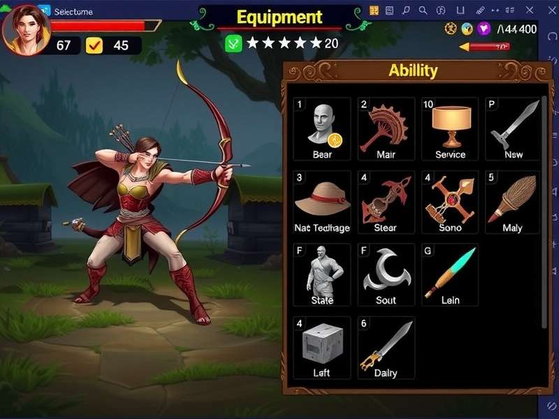 Warrior Archero India Battle - Ability Selection Interface Warrior Archero India Battle ability selection screen