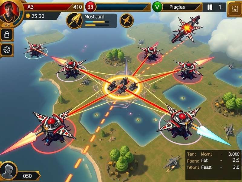 Dominion Mace Conqueror battle scene with multiple unit types