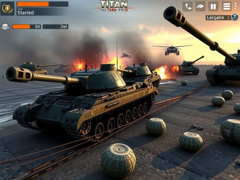 Tank Titan Pro Customization Options Tank Titan Pro customization screen showing tank upgrades