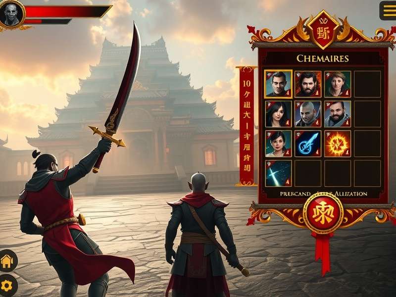 Warrior Of Divine Fury story cinematic showing ancient temple