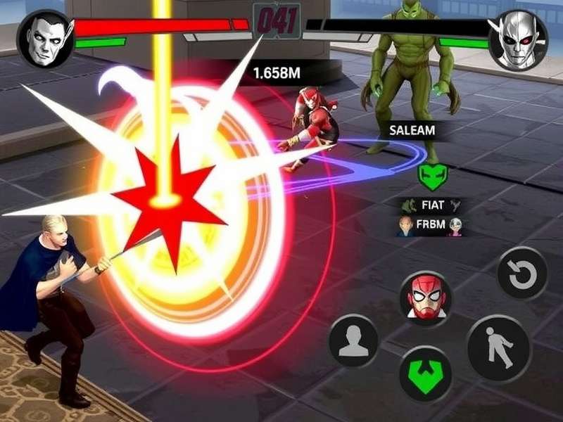 Avengers Gladiator Beast gameplay screenshot showing character battles