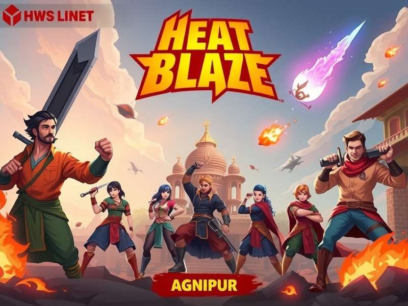 Heat Blaze Hero character lineup showing main protagonists