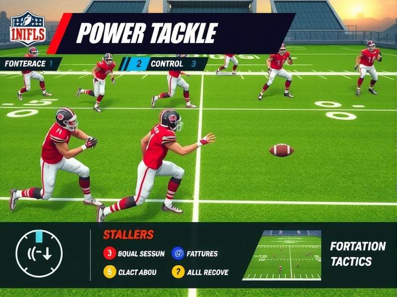 Power Tackle strategy illustration showing formation tactics