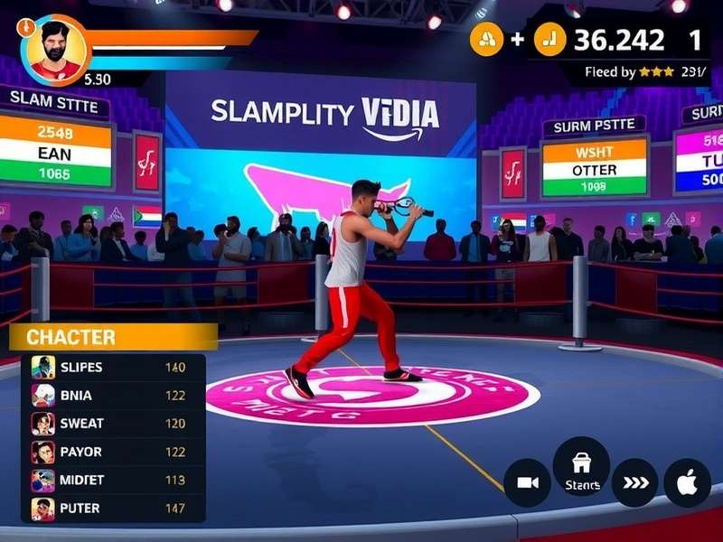 Slam Supreme India gameplay screenshot showing character action