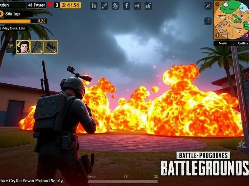 PUBG Power Pro Invader weapon customization interface showing various attachments
