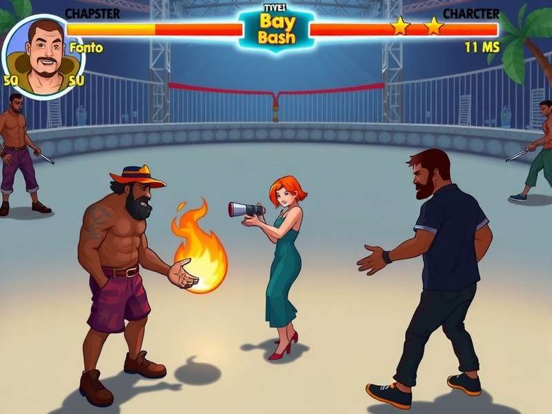 Bay Bash Competitive Tournament Bay Bash competitive tournament scene with professional players