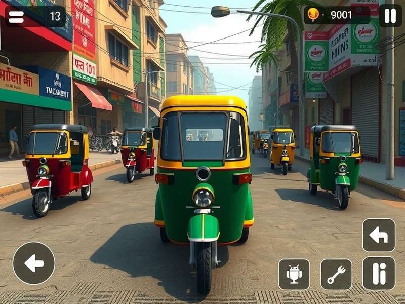 Rickshaw Customization in Indian Rickshaw Elite Indian Rickshaw Elite customization options showing different rickshaw designs