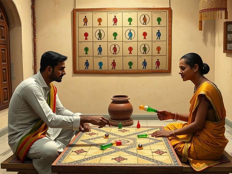 Historical depiction of Kurta Duel Dominator Ancient Indian manuscript showing early Kurta Duel Dominator gameplay