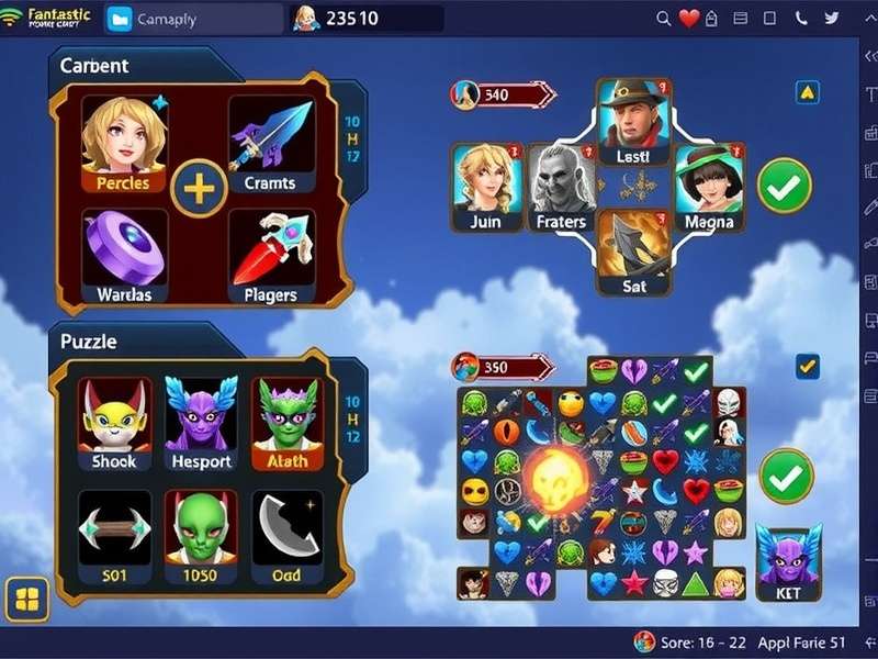 Fantastic Fortune Flight Game Interface Fantastic Fortune Flight game interface showing character selection and gameplay