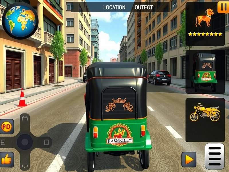Authentic Indian Environment in Indian Rickshaw Elite Indian Rickshaw Elite location showing detailed Indian city environment