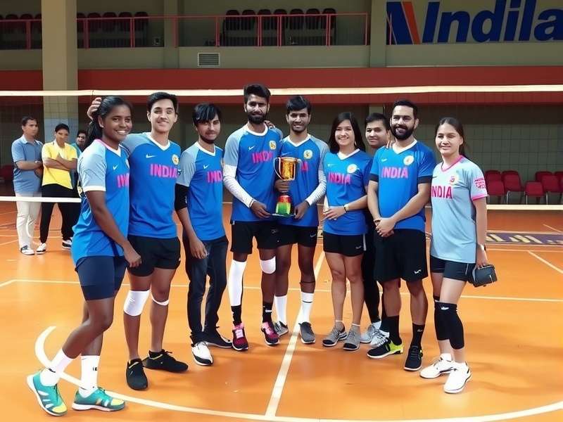 India Volley Conquerors team celebration