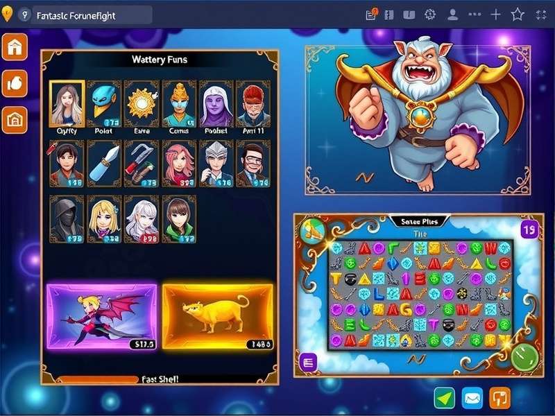 Fantastic Fortune Flight Gameplay Mechanics Fantastic Fortune Flight combat and puzzle gameplay scenes