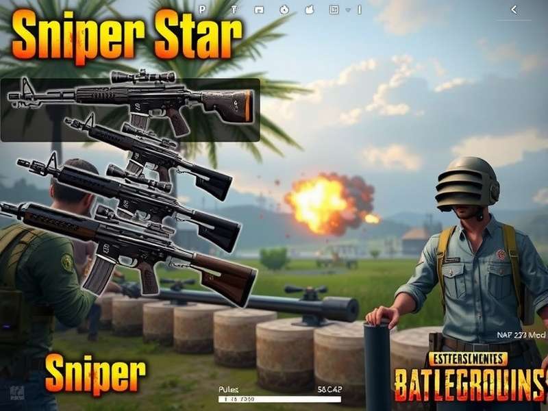 PUBG India Sniper Star weapon customization interface