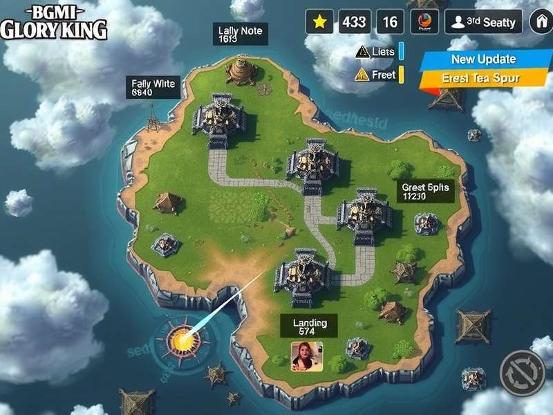 BGMI Glory King gameplay screenshot showing battle royale action