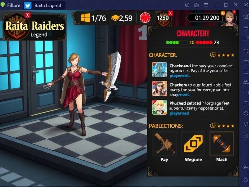 Raita Raiders Legend - Diverse Character Roster Raita Raiders Legend character selection screen
