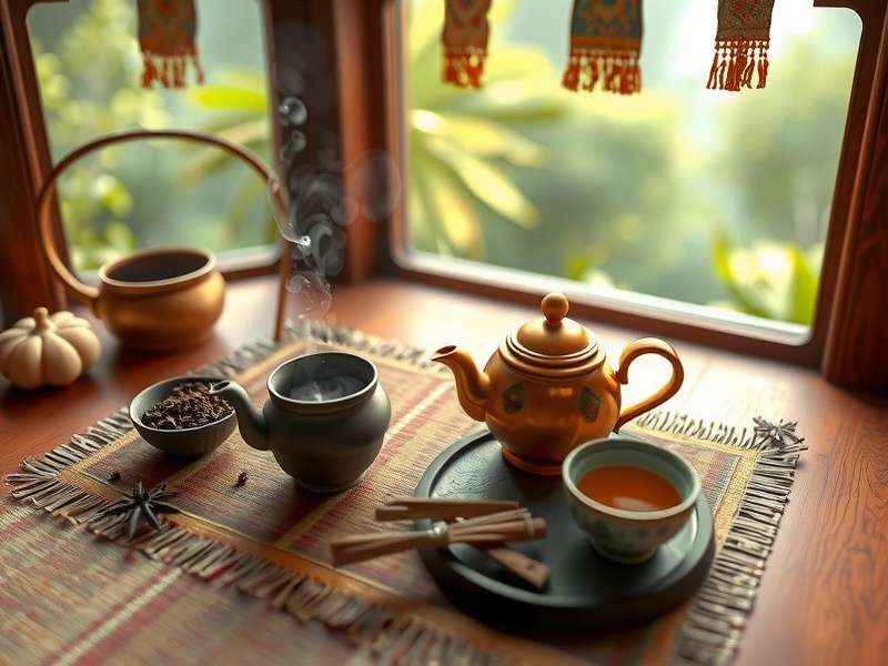 Tea Ritual Journey gameplay showing traditional Indian tea preparation