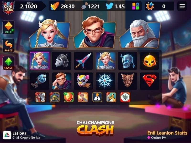 Chai Champions Clash gameplay screenshot showing character selection