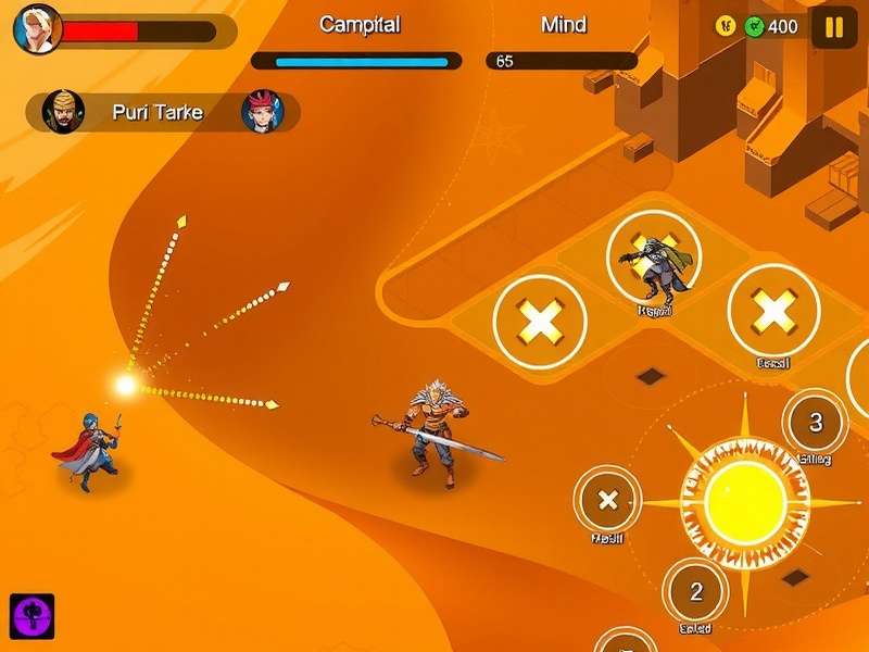 Puri Flare Desert Duel strategy map showing optimal positions