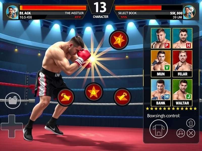 Character Selection and Roster Boxing Champion Legend character selection screen showing diverse fighters