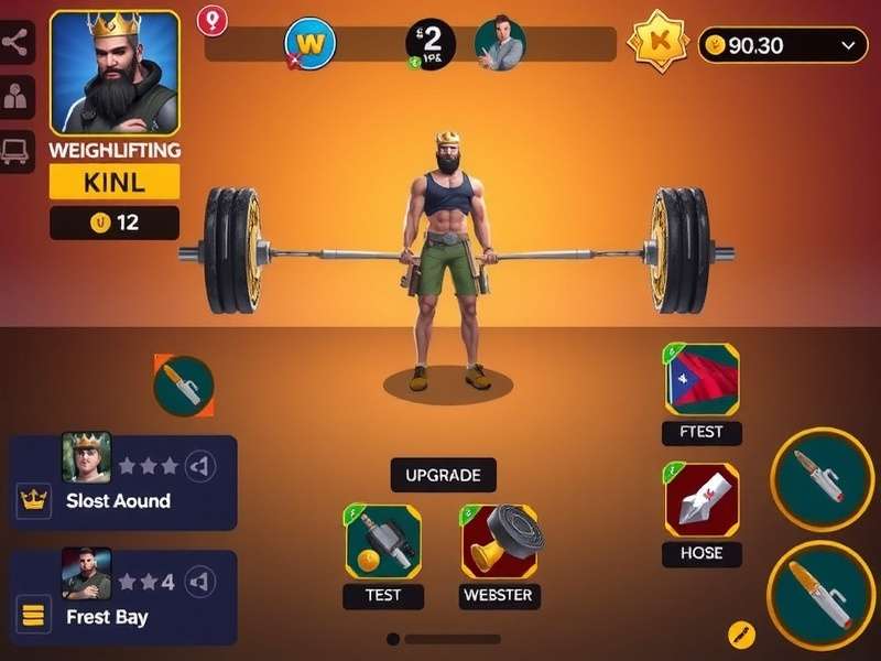 Weightlifting King Game Interface